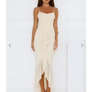 Hello Molly Shimmer in the Dark Mesh Maxi Dress